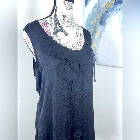 MK West Kei USA Chic Trendy Black Ruffle Dress from Nordstrom size Medium - Picture 3 of 13